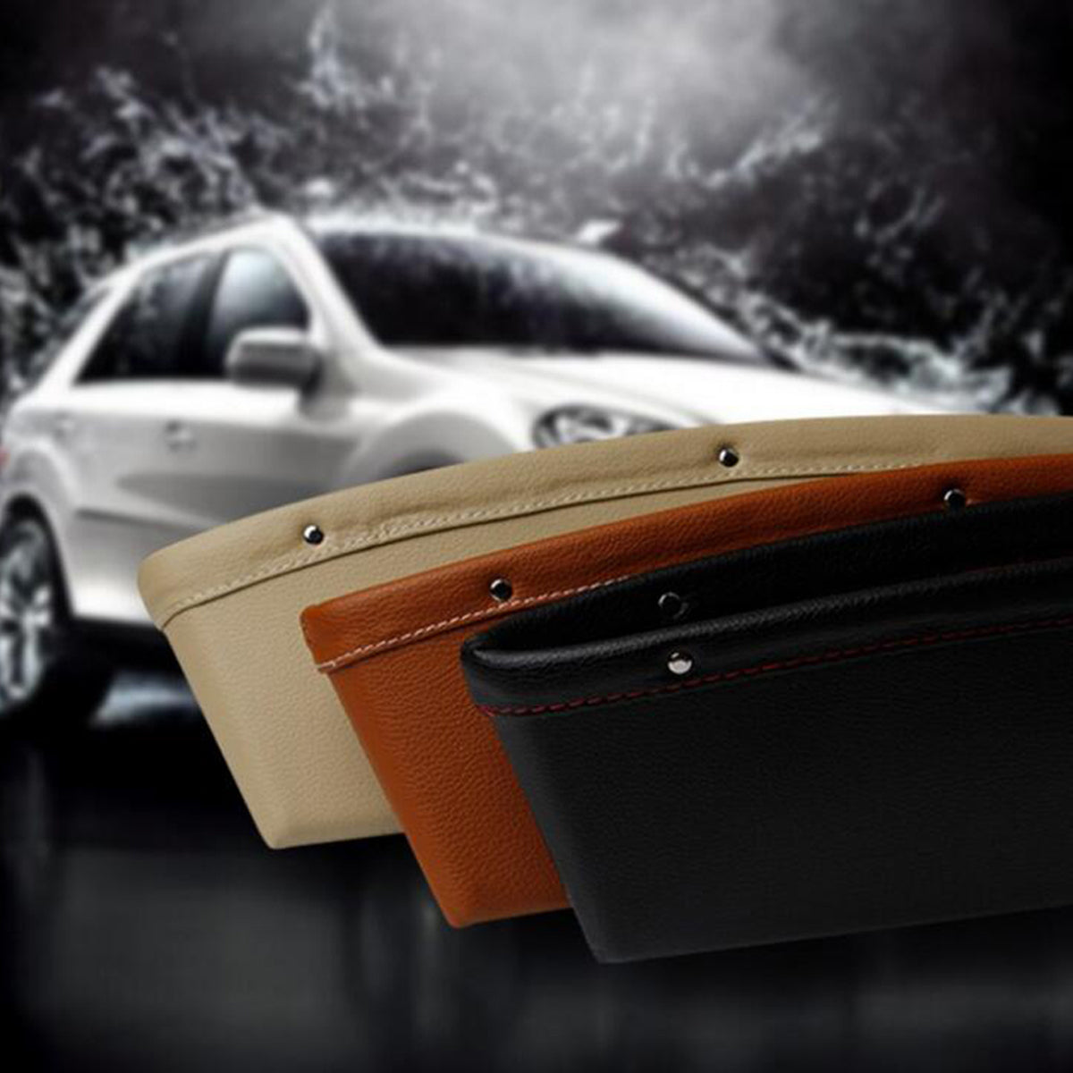 Car Seat Gap Filler Organizer – Premium Leather Car Accessory